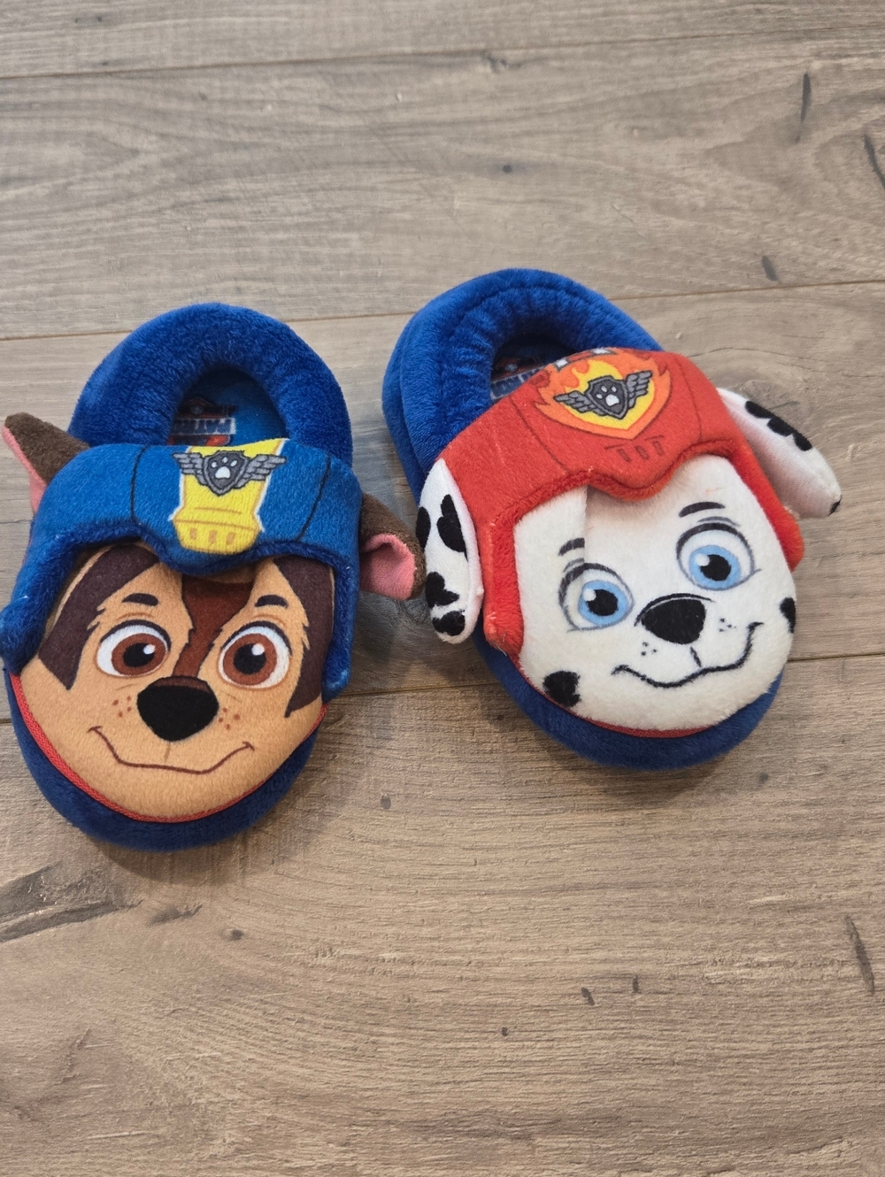 Paw Patrol Chase & Marshall Toddler Boy's‎ Slippers​ Size 5/6